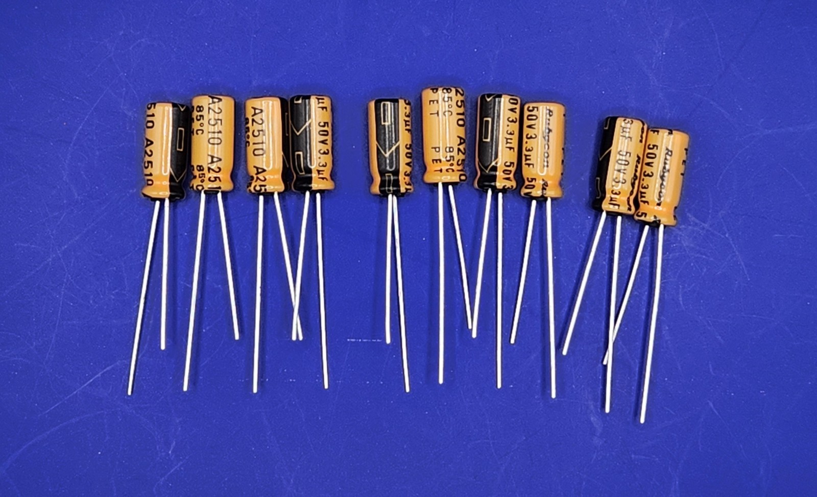 10 Rubycon TWL 3.3uF 50V Low Leakage Capacitors Nichicon UKL WIMA Sub