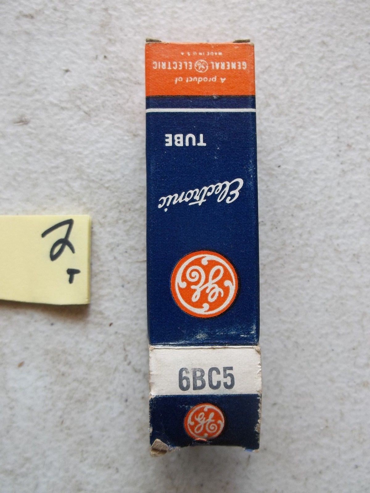 LOT OF 3 NEW IN BOX GE ELECTRON TUBE 6BC5 (332)