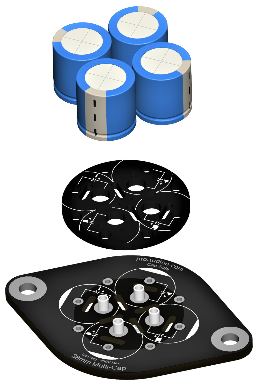 McIntosh MC2100, MC2105, MC2300 Can Capacitor Replacement Kit (066-095)
