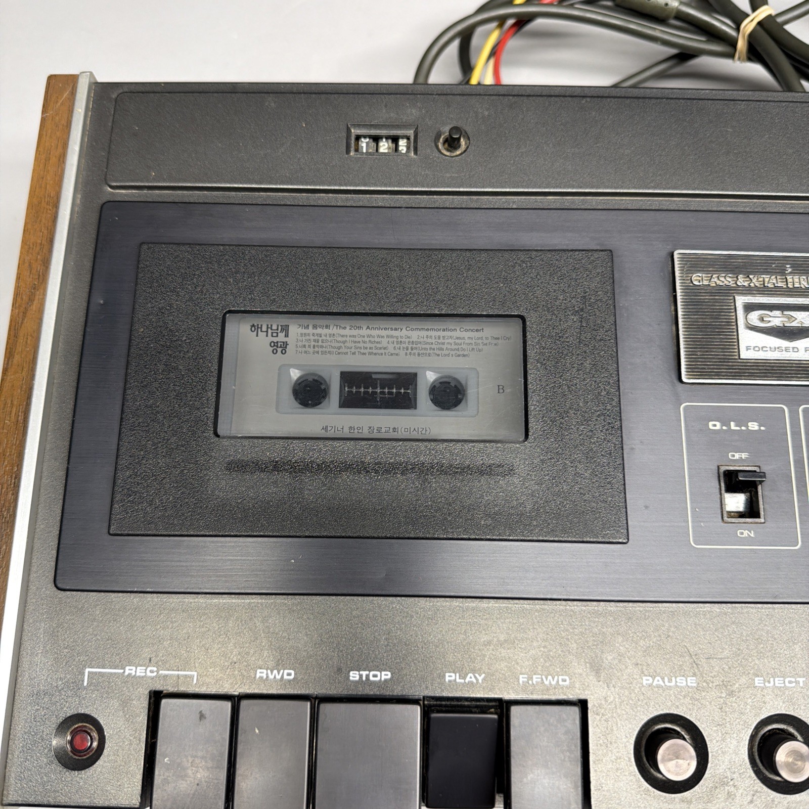 Vintage Akai GXC 40D Stereo Cassette Tape Deck Mult-Voltage TESTED Good Conditio