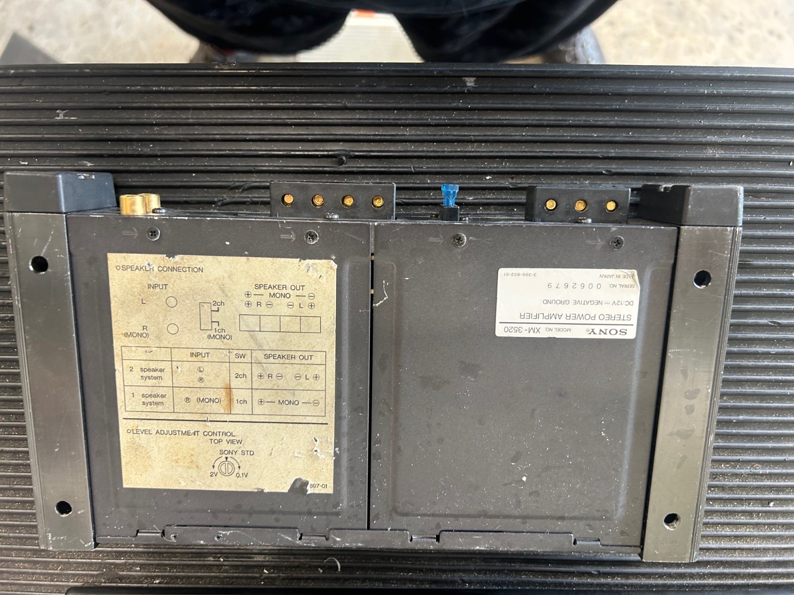 Sony XM-3520 UNTESTED UNKNOWN IF WORKING 2 CH