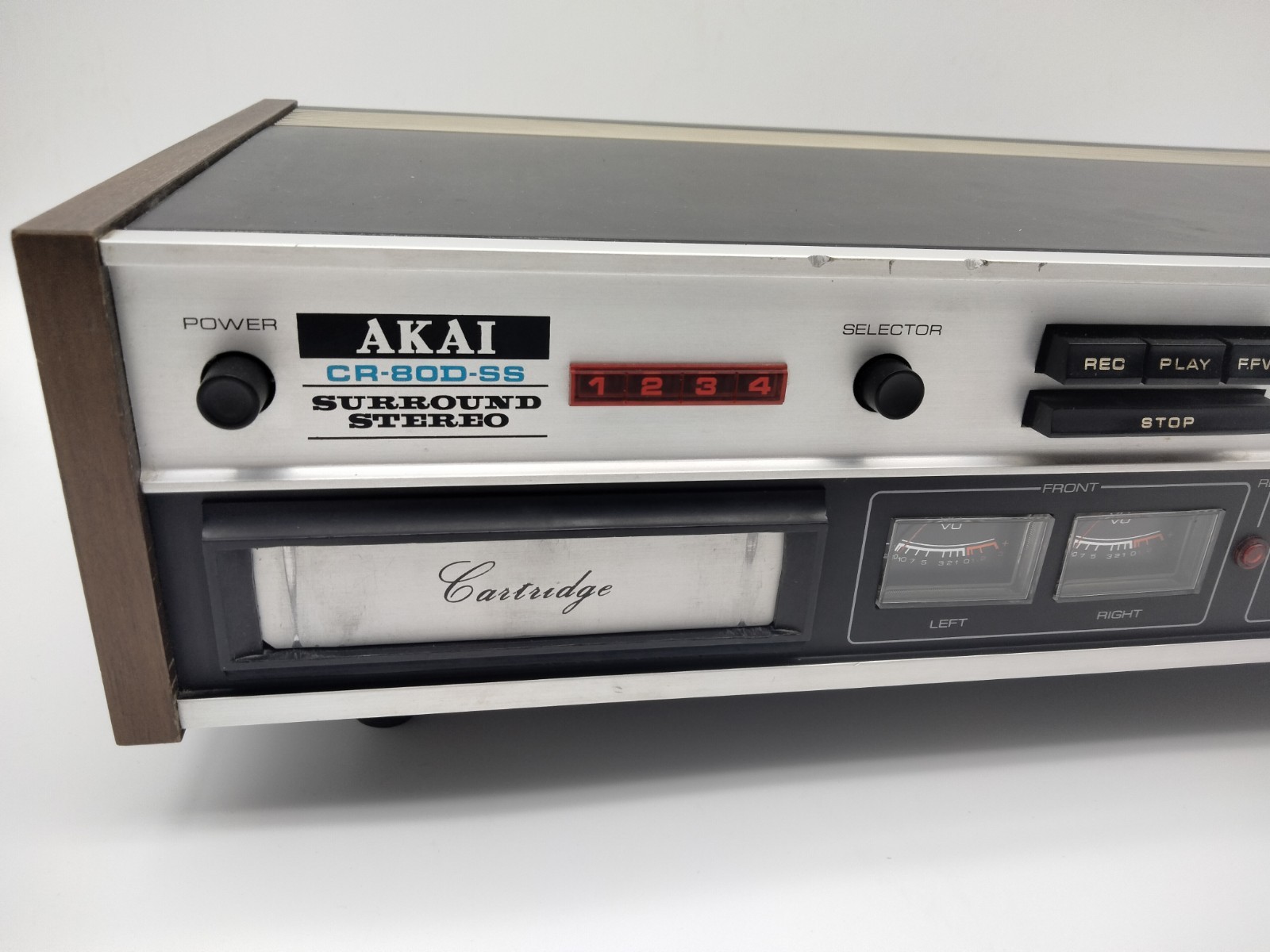 Akai CR-80D-SS Quadraphonic 8-Track Player and Recorder Dead L/R Channel