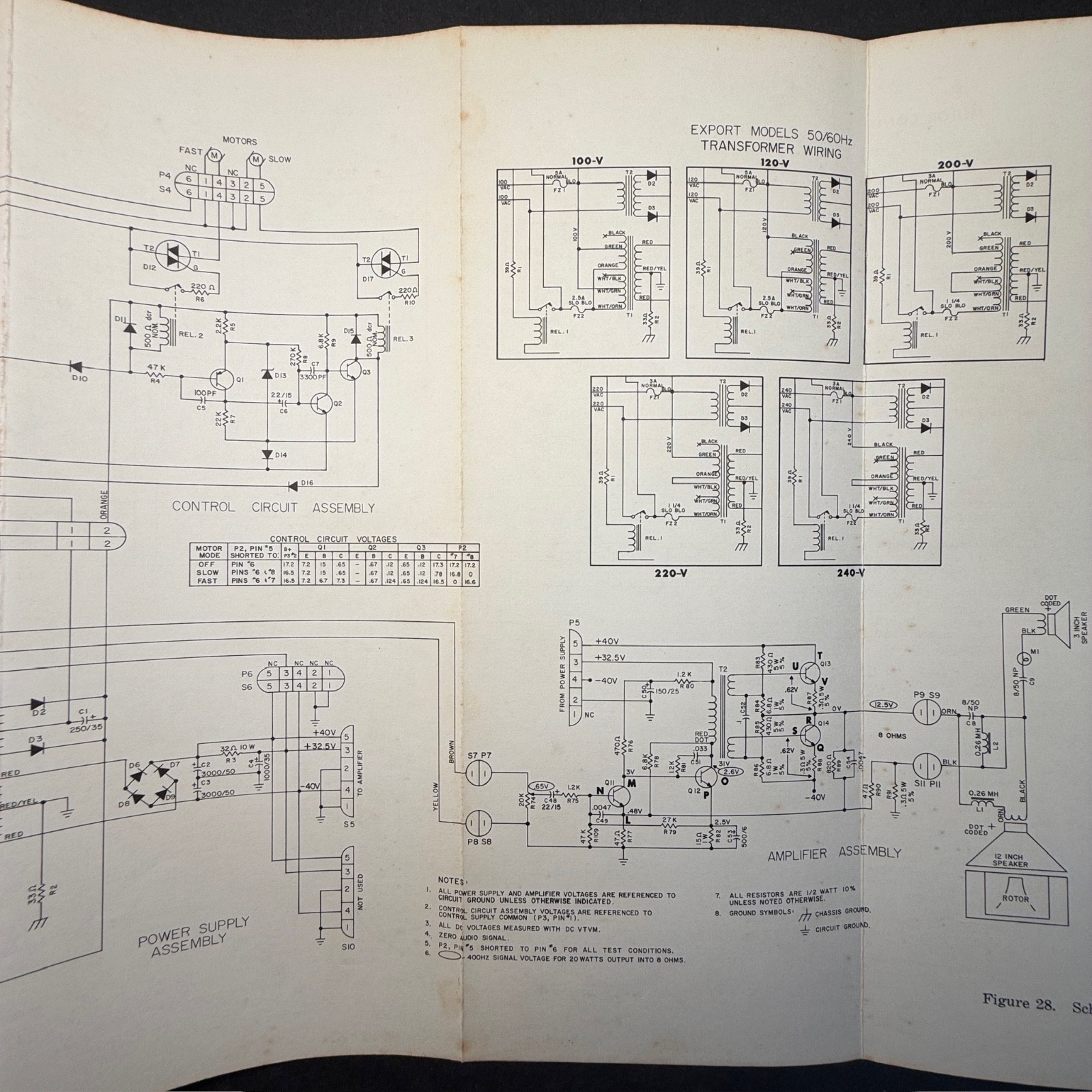 VINTAGE LESLIE SPEAKER MODEL 130 SERVICE MANUAL