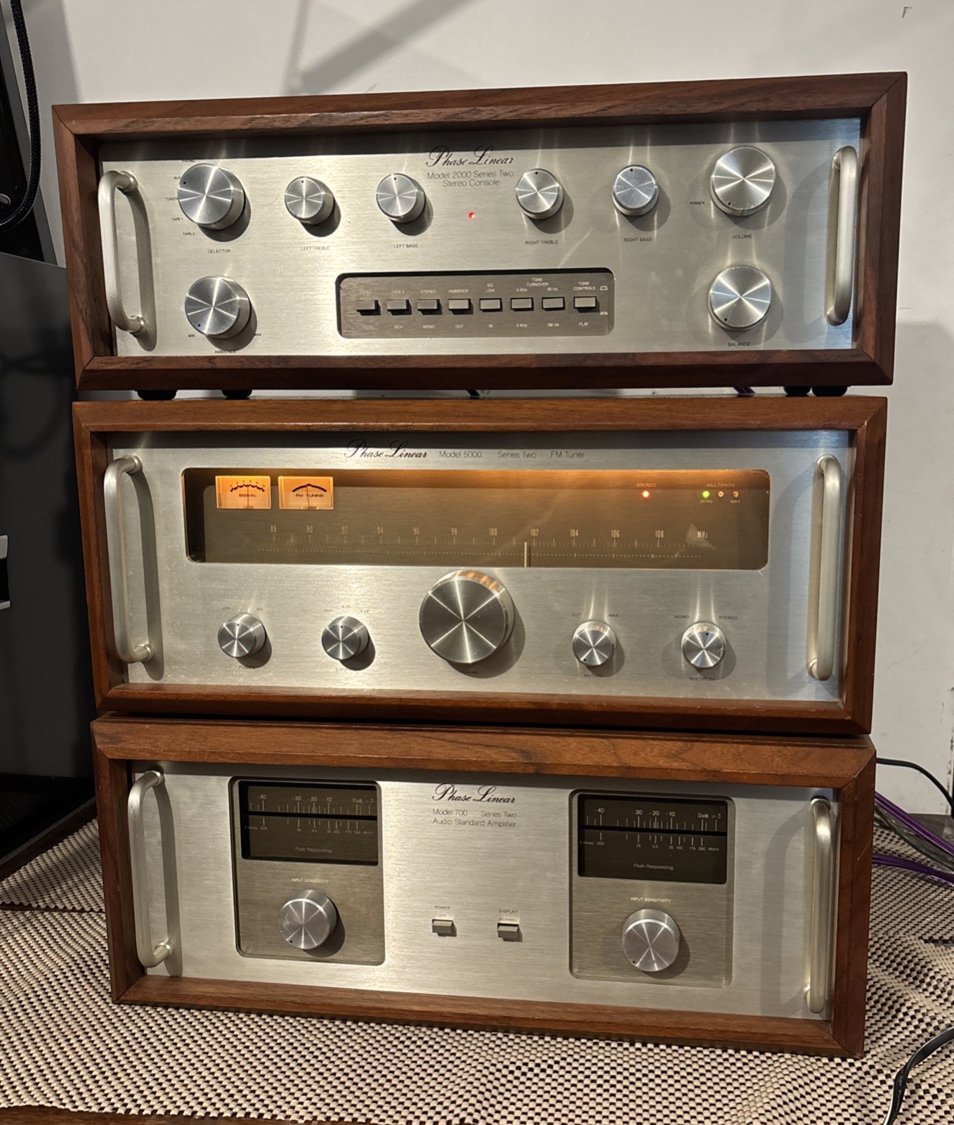 Phase Linear Series II System – 2000Preamp 5000 Tuner 700 Series 2 Power Amp