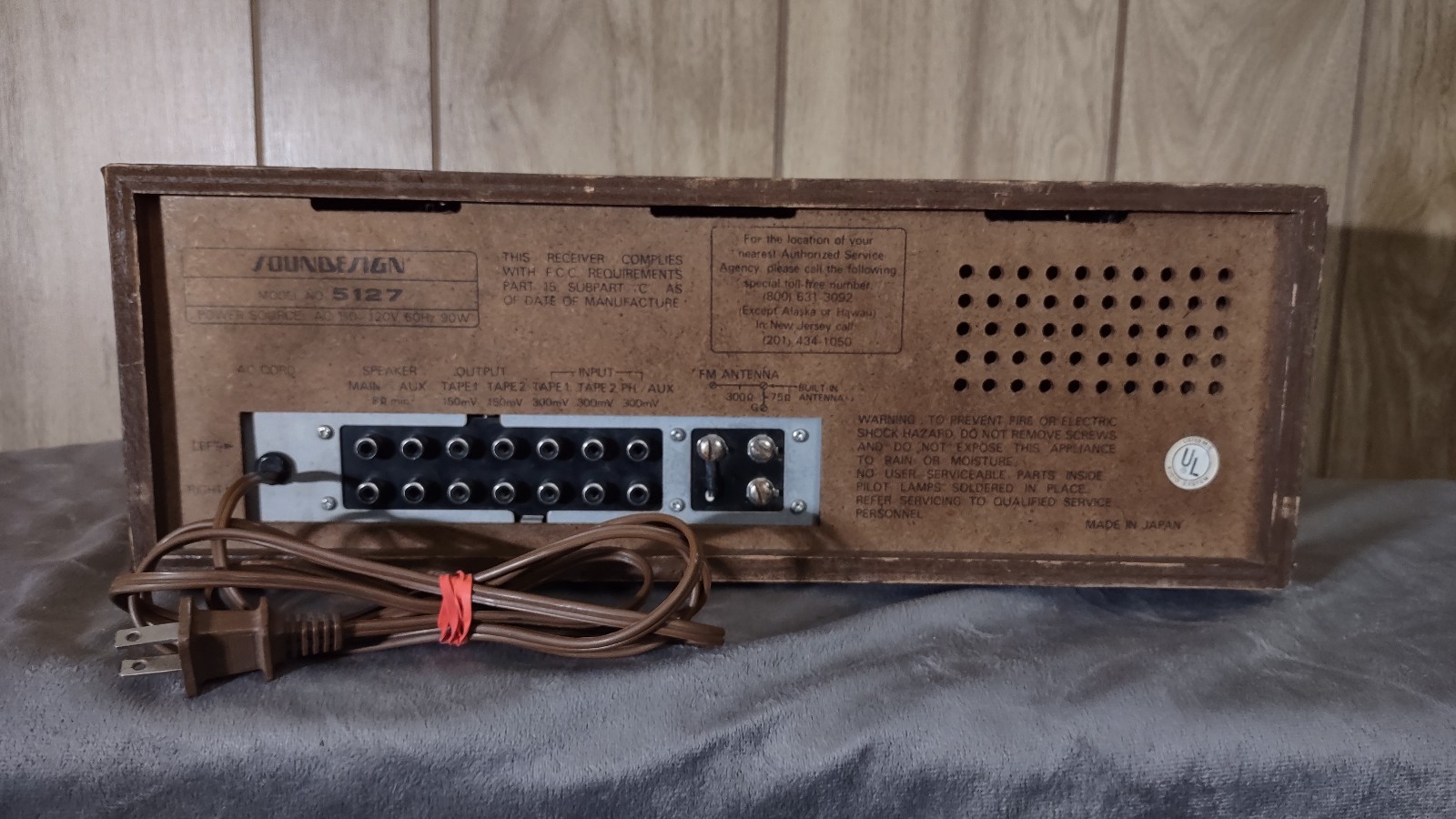 Vintage Soundesign 5127 AM/FM Stereo Receiver – Tested & Working – Japan 1970’s