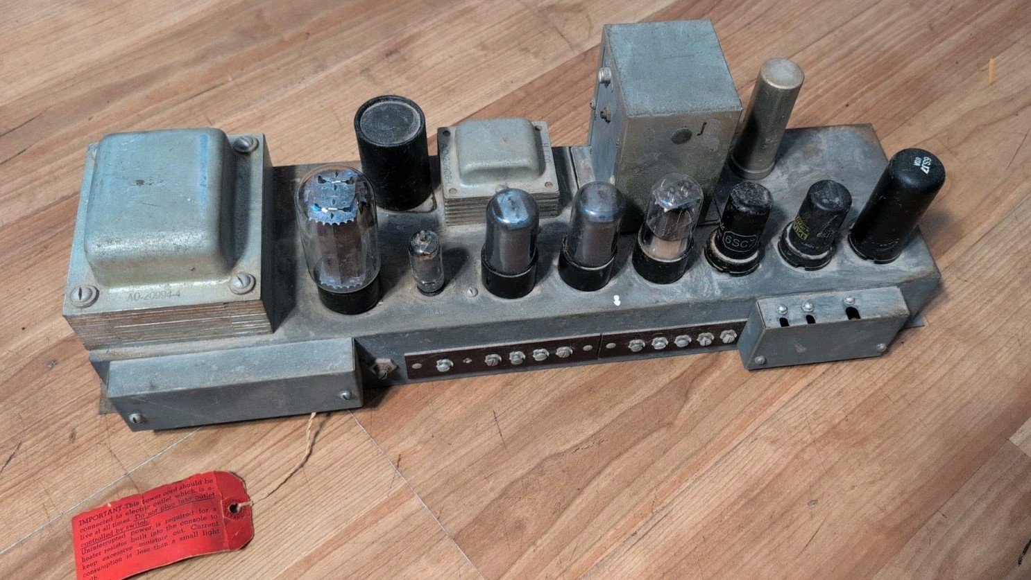 Vintage Hammond M2 AO-14-1B Tube Amp Chassis DIY Project