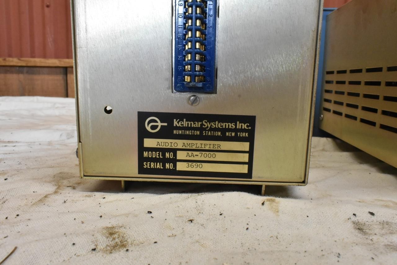 2 Vintage Cinema Kelmar Systems AS-7200 Exciter Lamp Supply AA-7000 Amplifiers