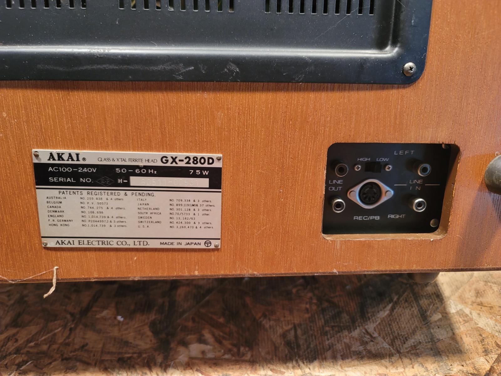 Akai GX-280D Surround Sound Stereo 4-Track/Stereo Reel To Reel AS-IS Works