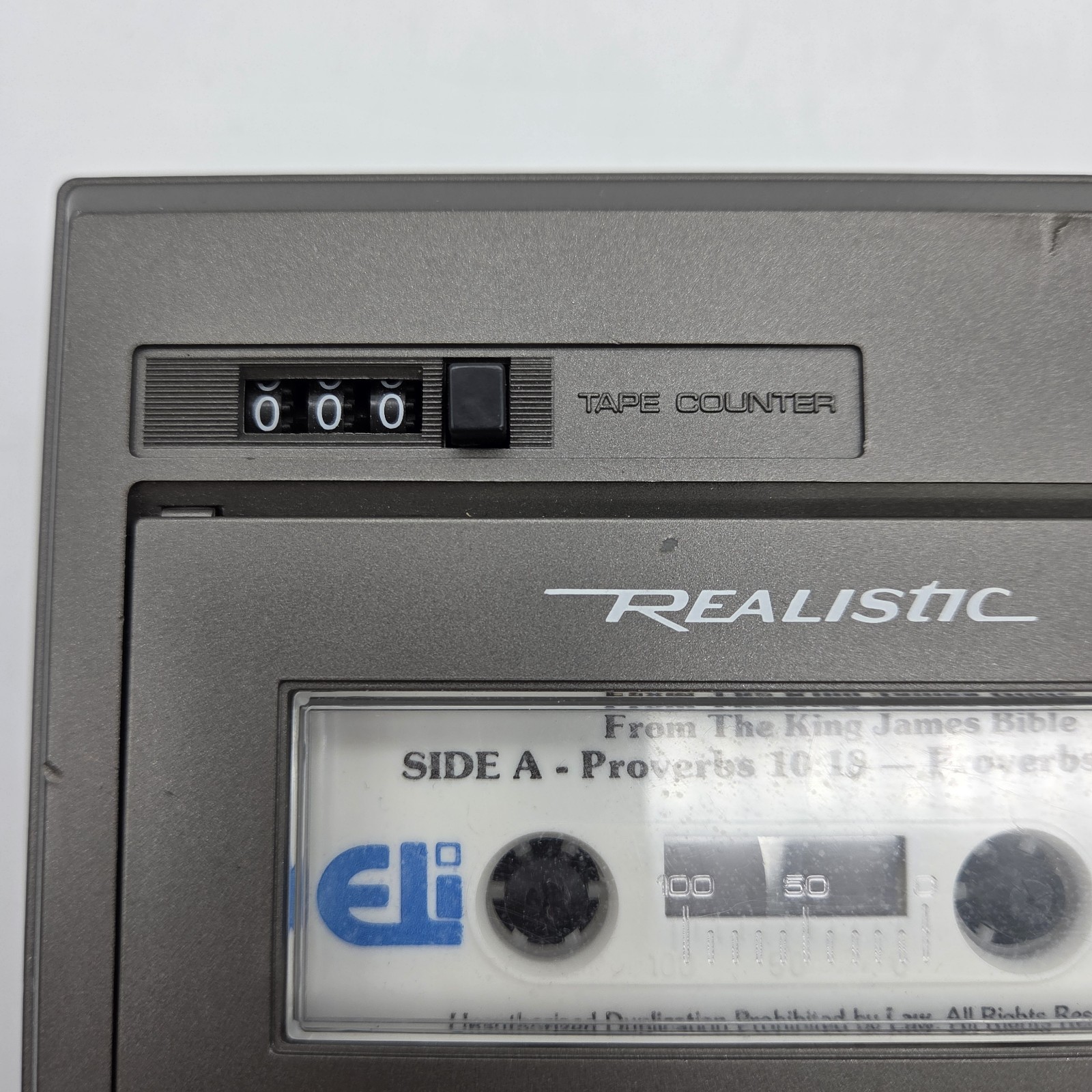 Realistic CTR-69 Voice Activated Cassette Tape Player With Cord VTG AS IS READ