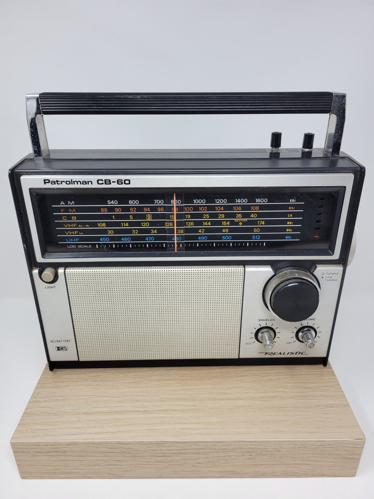 Vintage Realistic Patrolman CB-60 Model No. 12-766 Radio