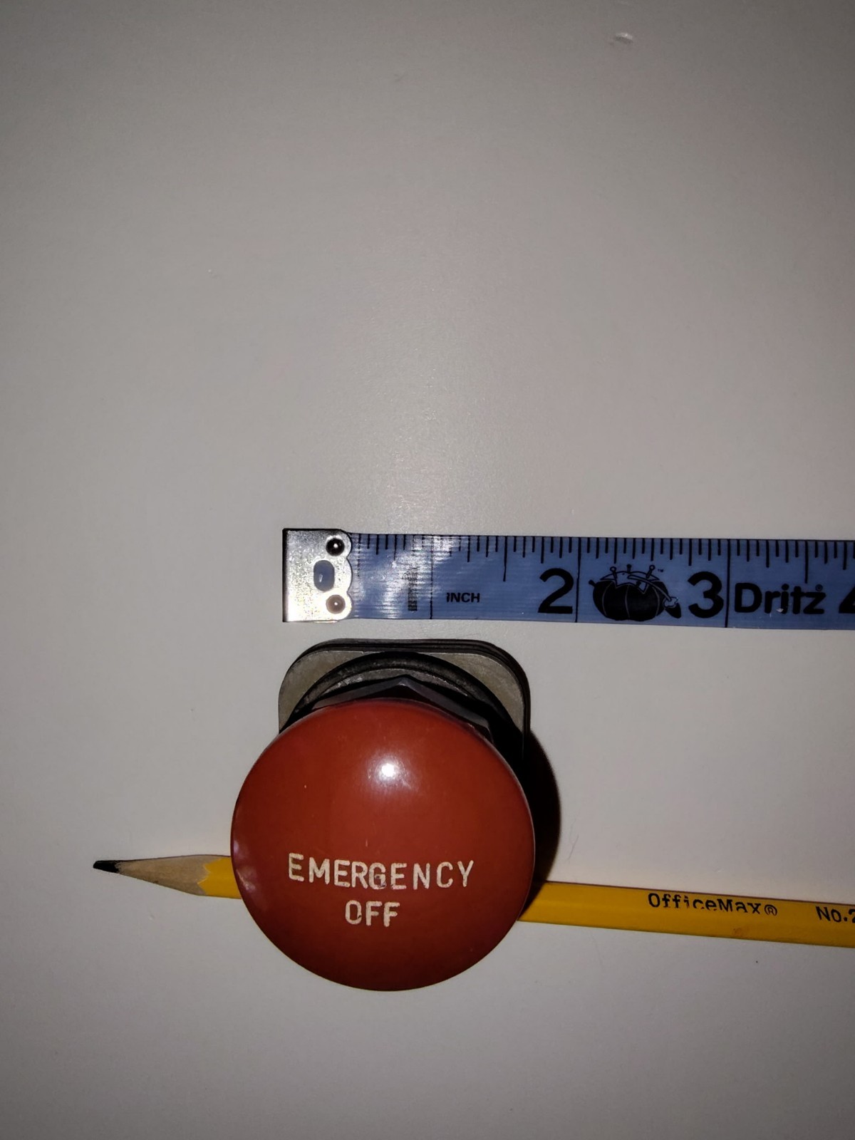 Mushroom Top Emergency Off Switch/Punch Button – Allen-Bradley – Vintage Cool!