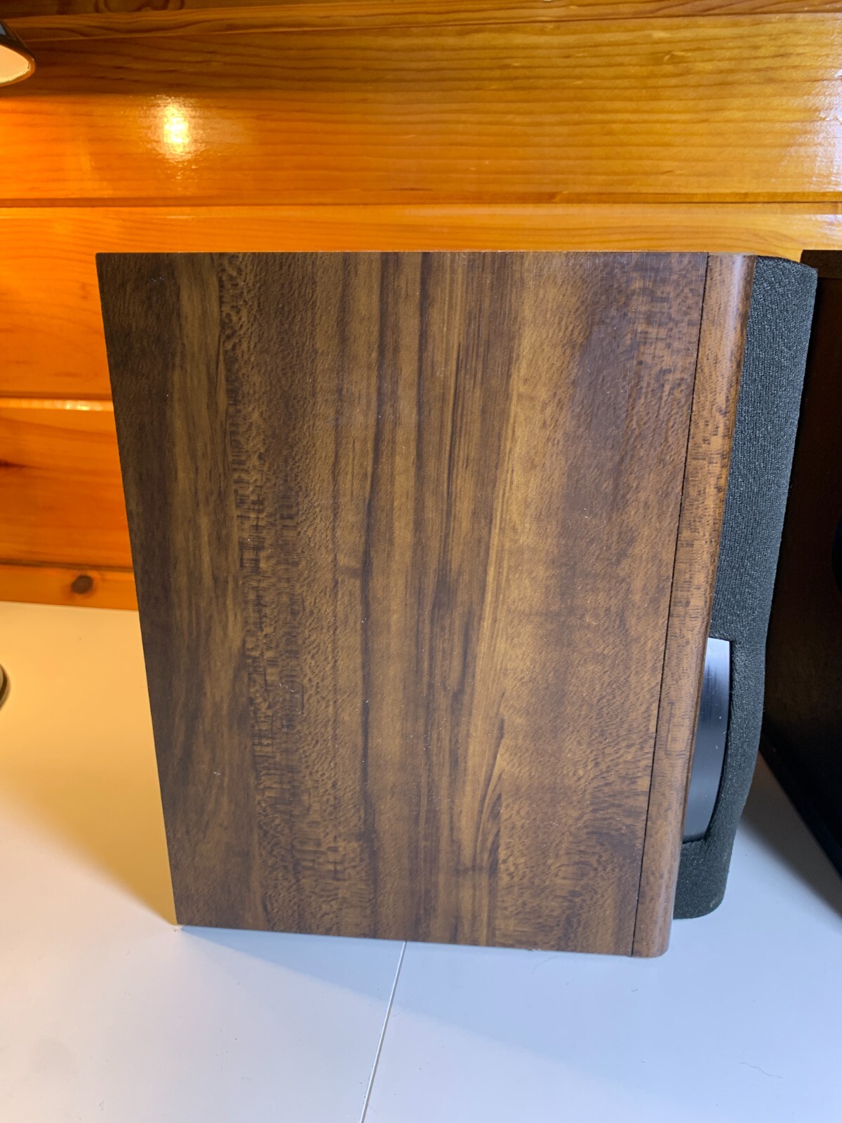 Vintage 1990s 90s AIWA Bookshelf Speakers SX-LM10 40 Watts 6 Ohms 2-Way Brown