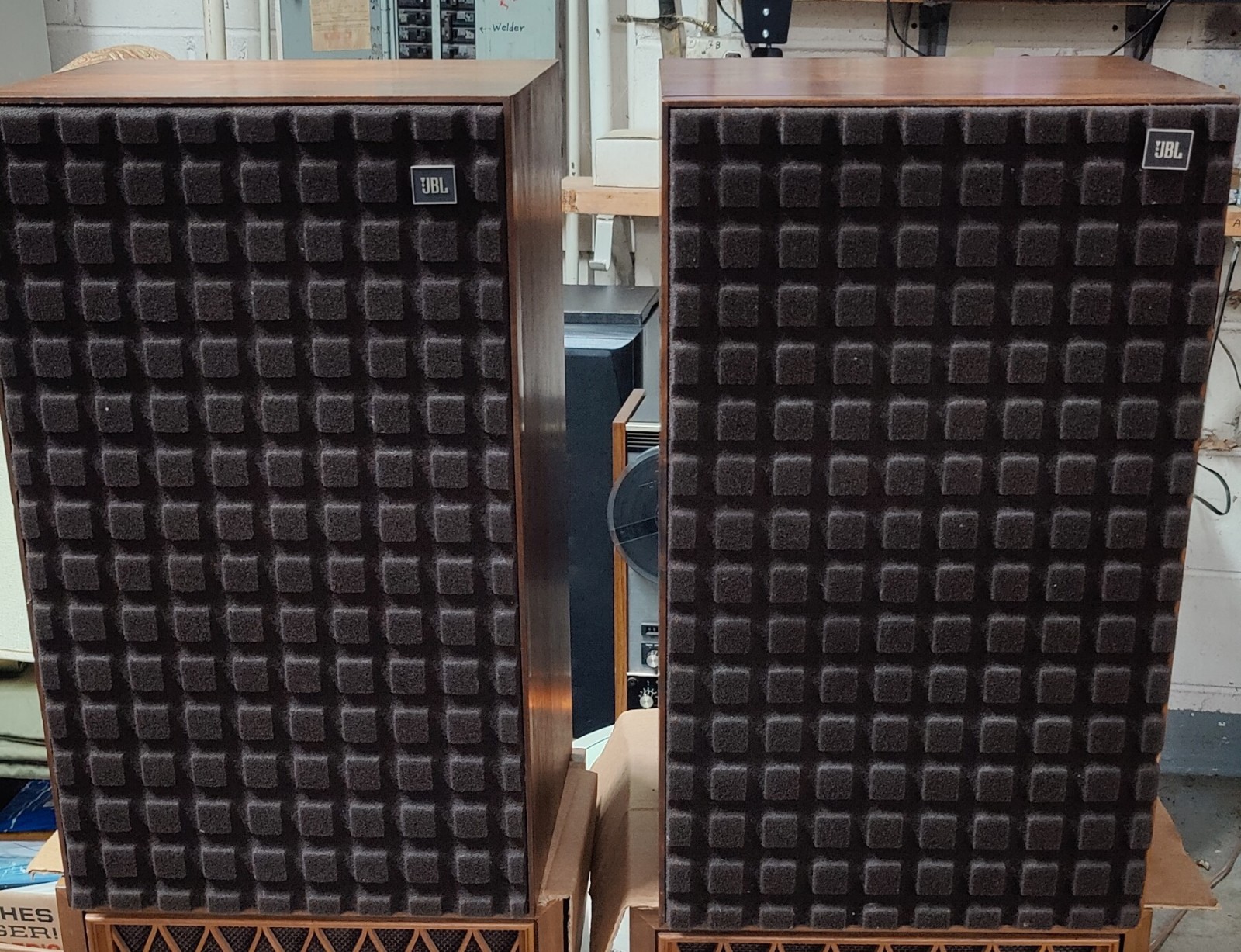 JBL L100 2nd generation speakers (1 pair) Vintage Original Mid Century Walnut