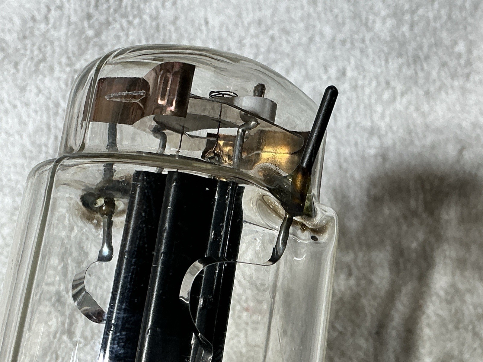 1956 UNITED USAF-596 RECTIFIER TUBE NOS BLACK PLATE 5U4G WE 274B 5U4 5AR4 GZ34