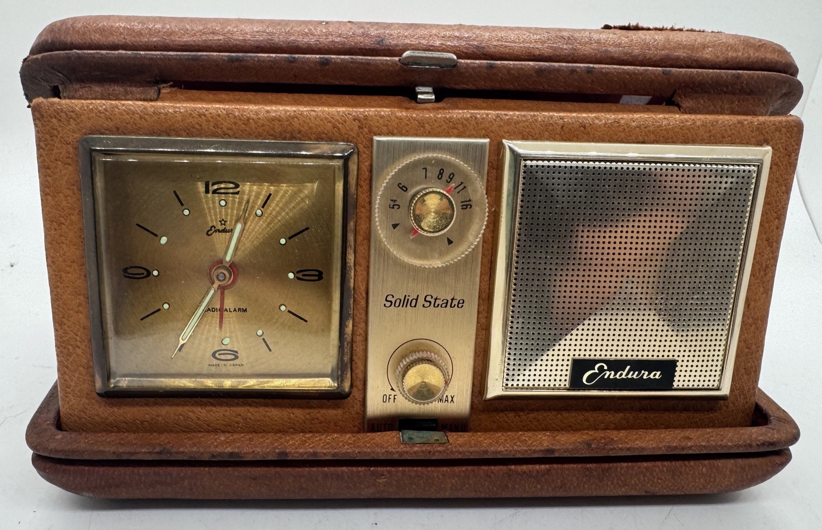Vintage Endura Solid State Clock Radio Japan No. 103 – For Parts/Repair