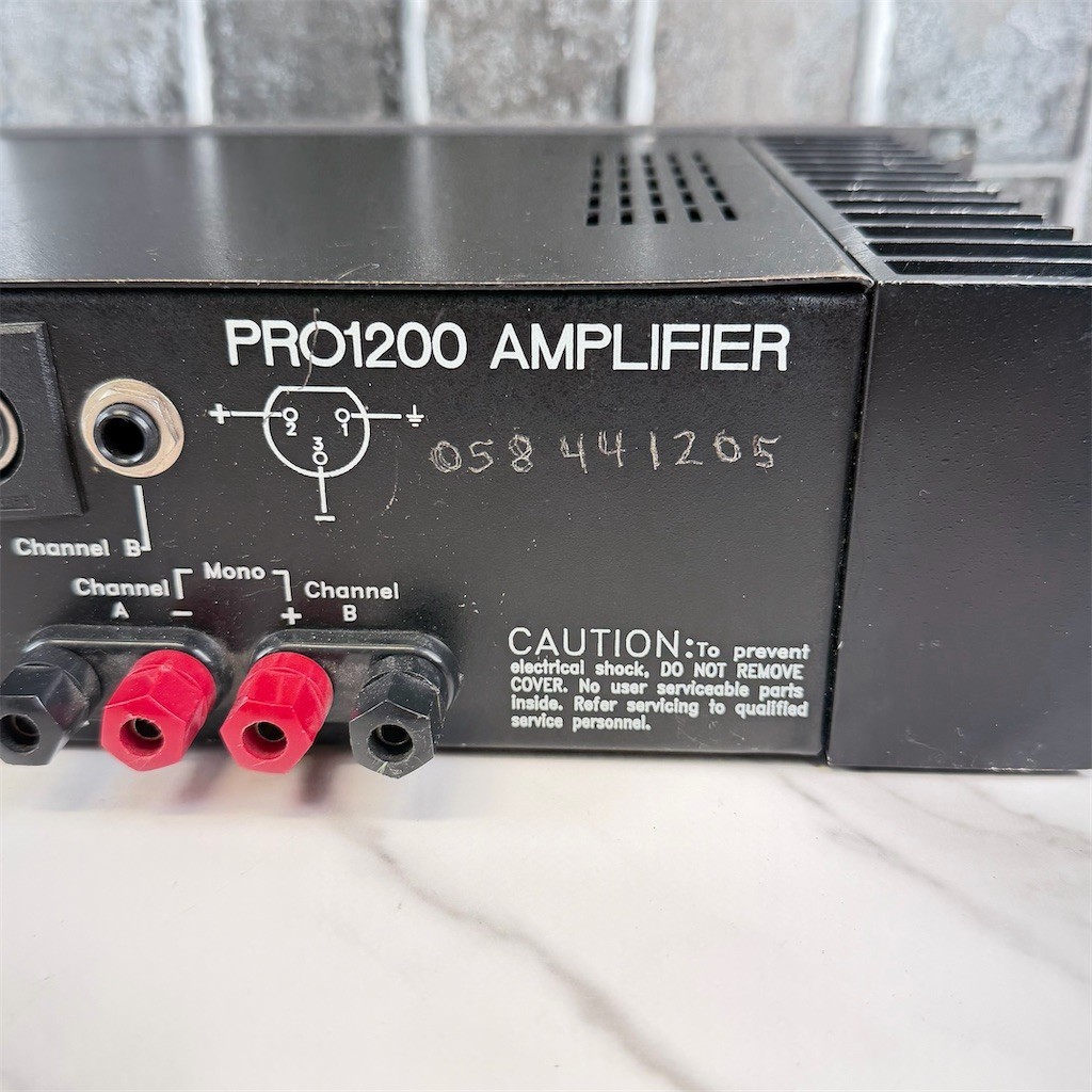 Hafler PRO1200 Professional Stereo Power Amplifier Rack Mount Tested