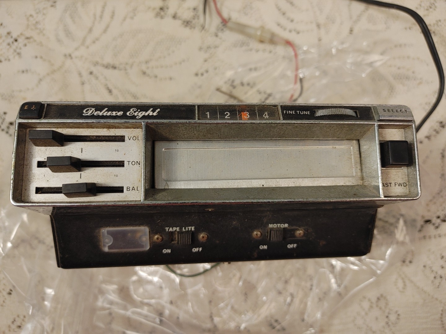 Vintage Deluxe Eight Auto Car Truck 8 Track Player 100017-077 153622 Japan 12V