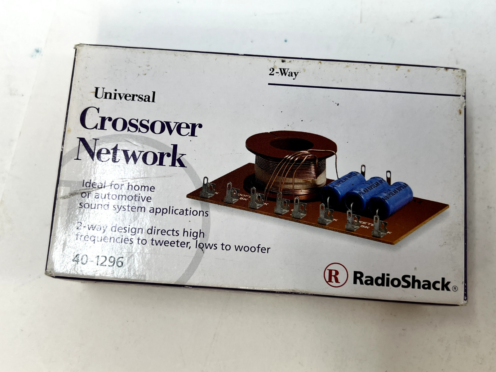 Vintage Universal 2 Way Crossover by Radio Shack 40-1296 NEW