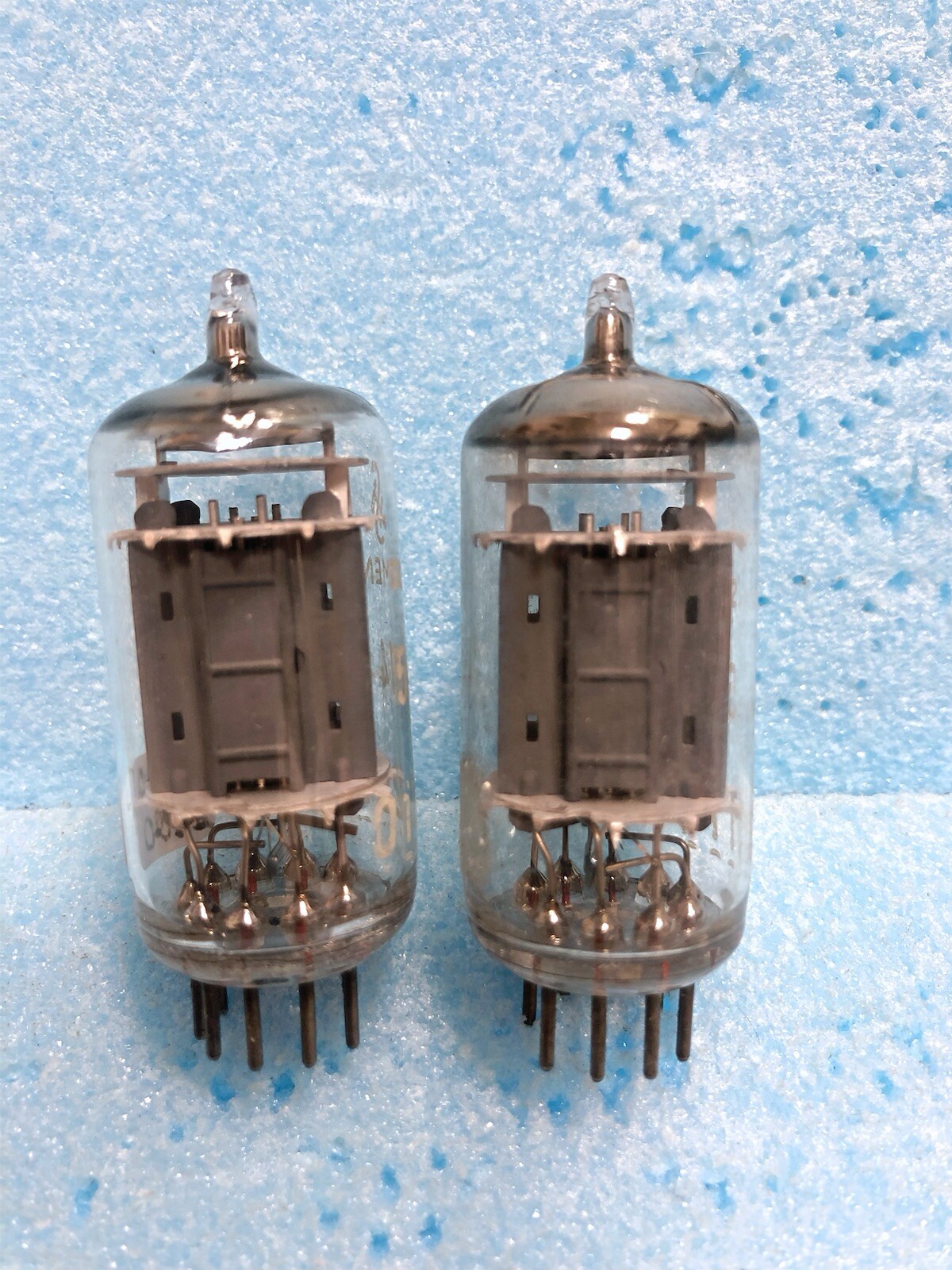 Siemens 5814A 12au7 ecc802s e82cc Long Plate Triple Mica NOS NIB, One Pair