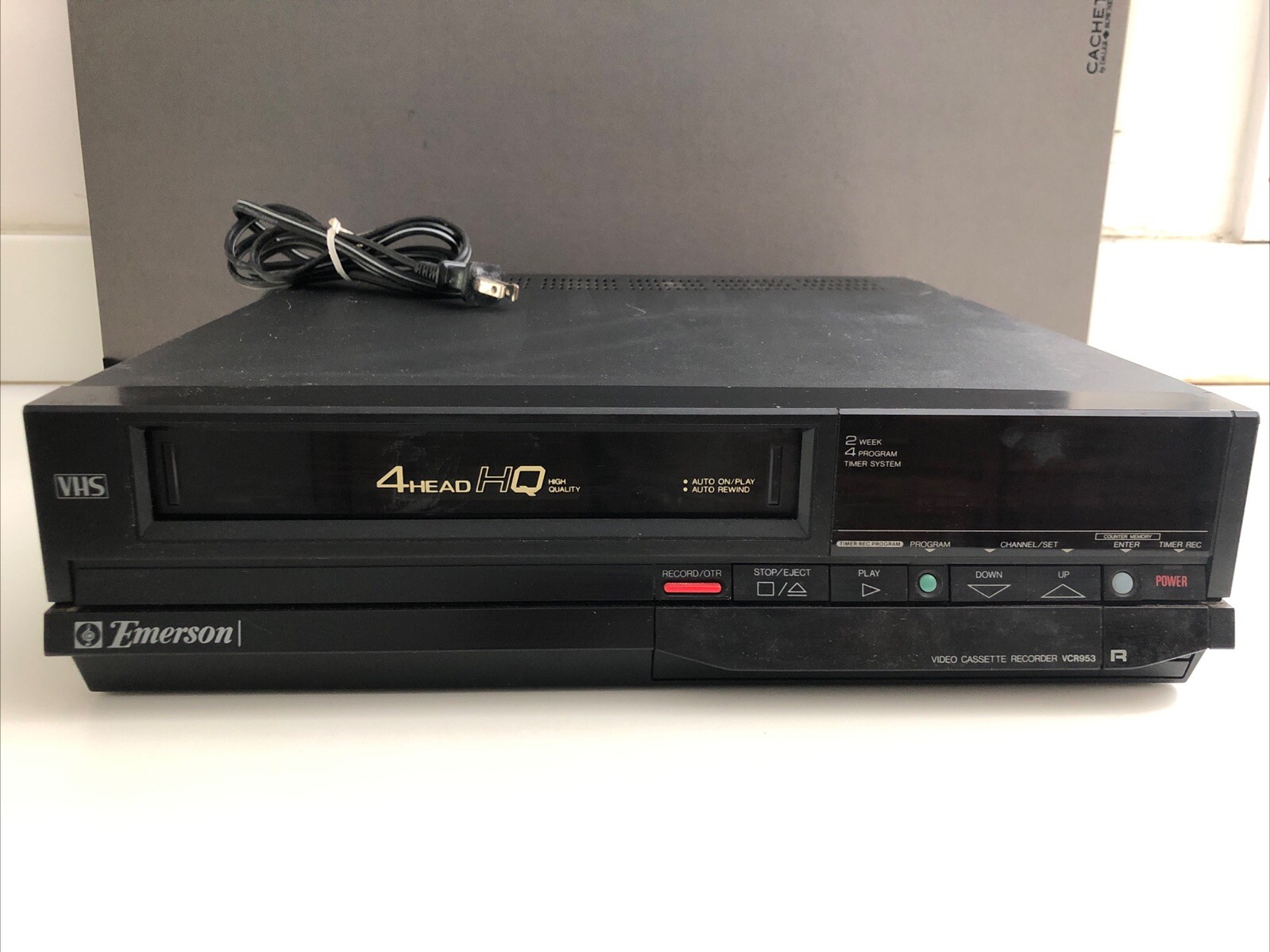 Emerson VCR953 4-Head Video Cassette Recorder VHS Player No Remote
