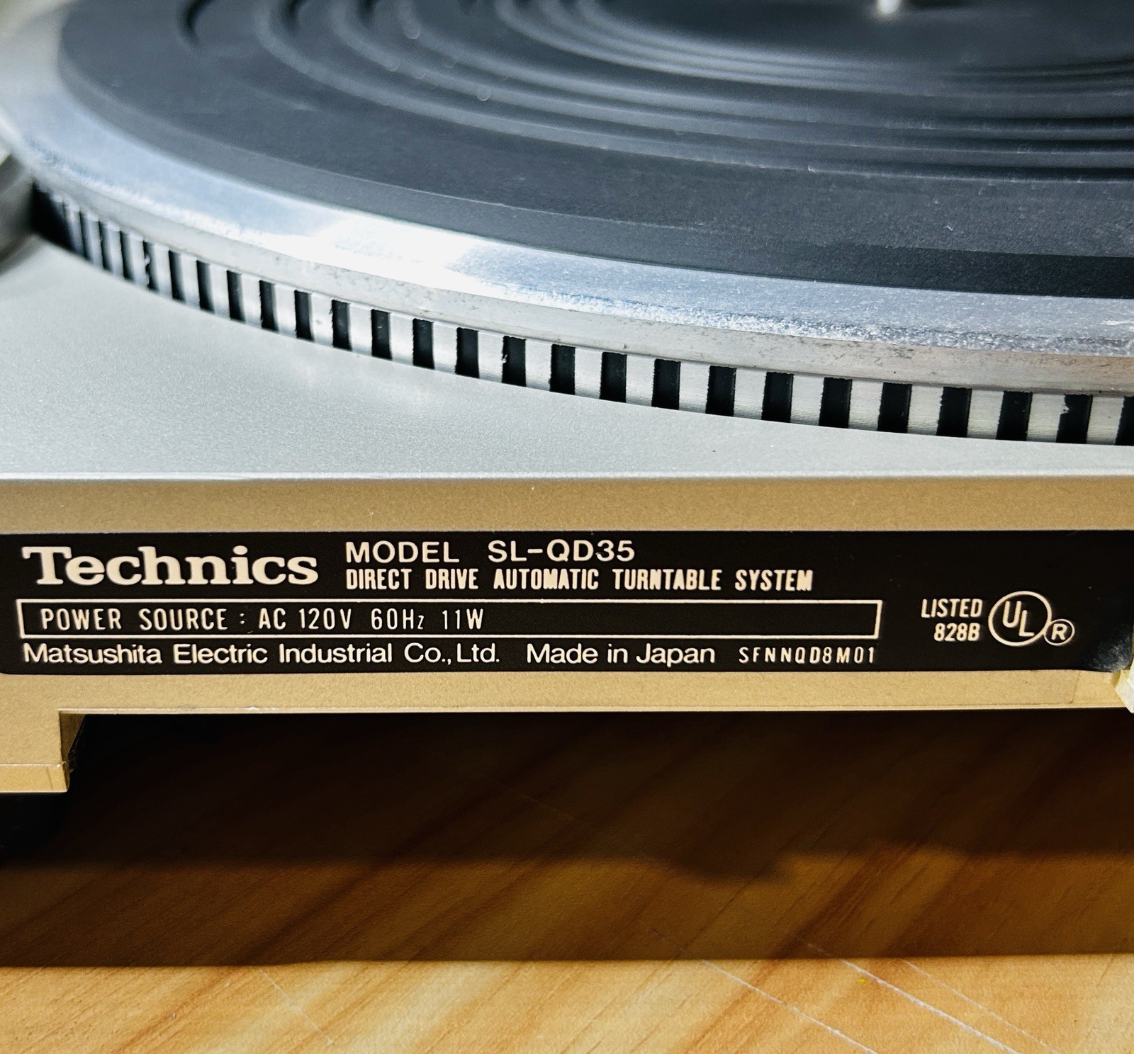 Technics SL-QD35 Quartz Direct Drive Turntable Automatic Repeat Tested Video