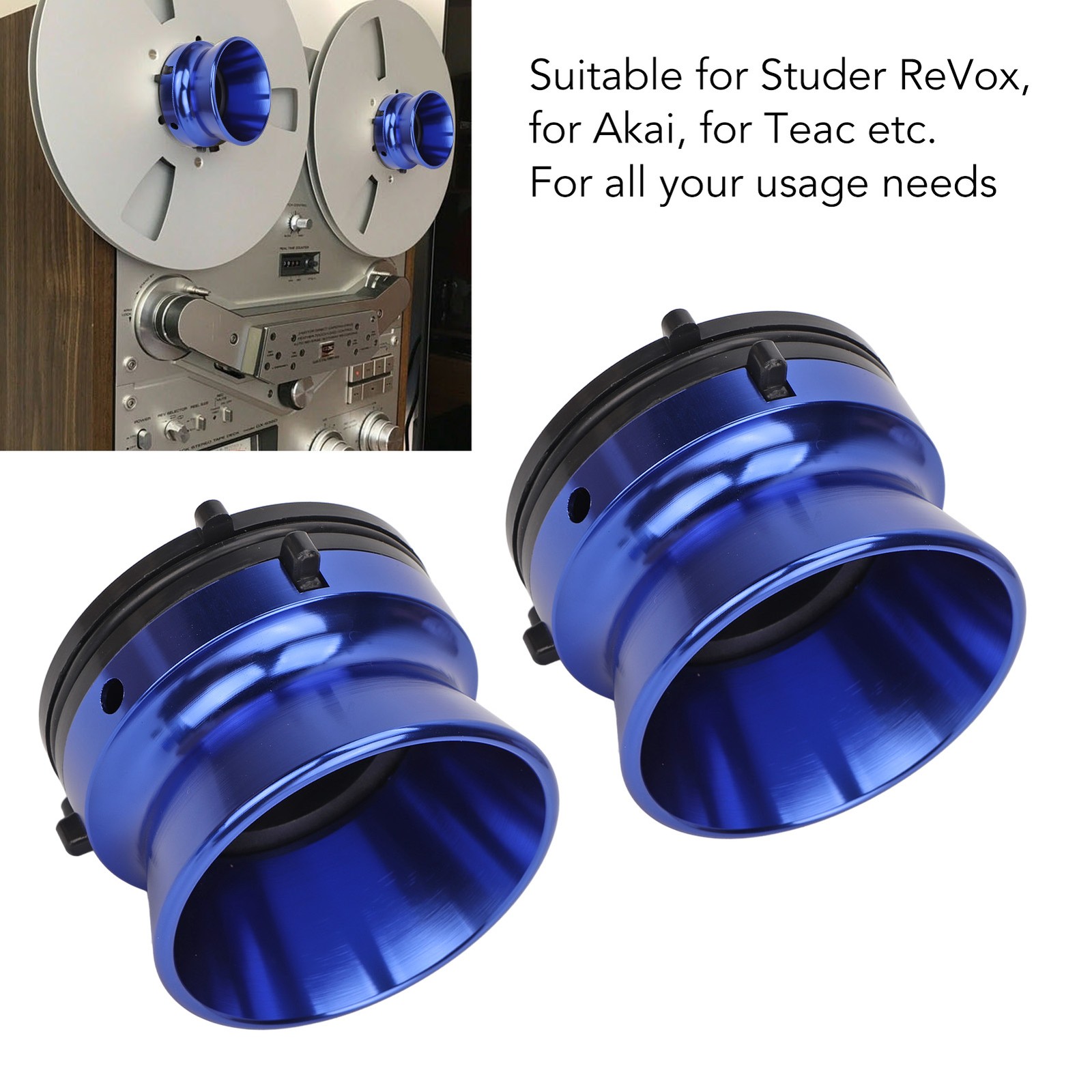 1 Pair NAB Hub Adapters Polished Aluminium 10 Inch Opener Universal Charger For❀