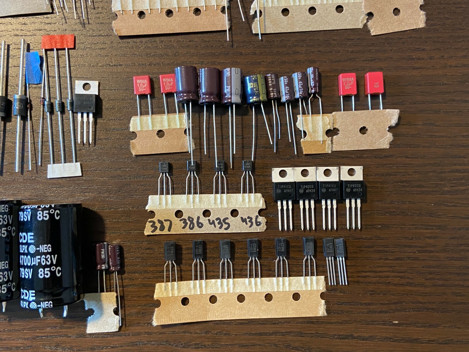 Pioneer SX-525 Complete Rebuild Kit High-Quality Receiver Recap Caps Transistors
