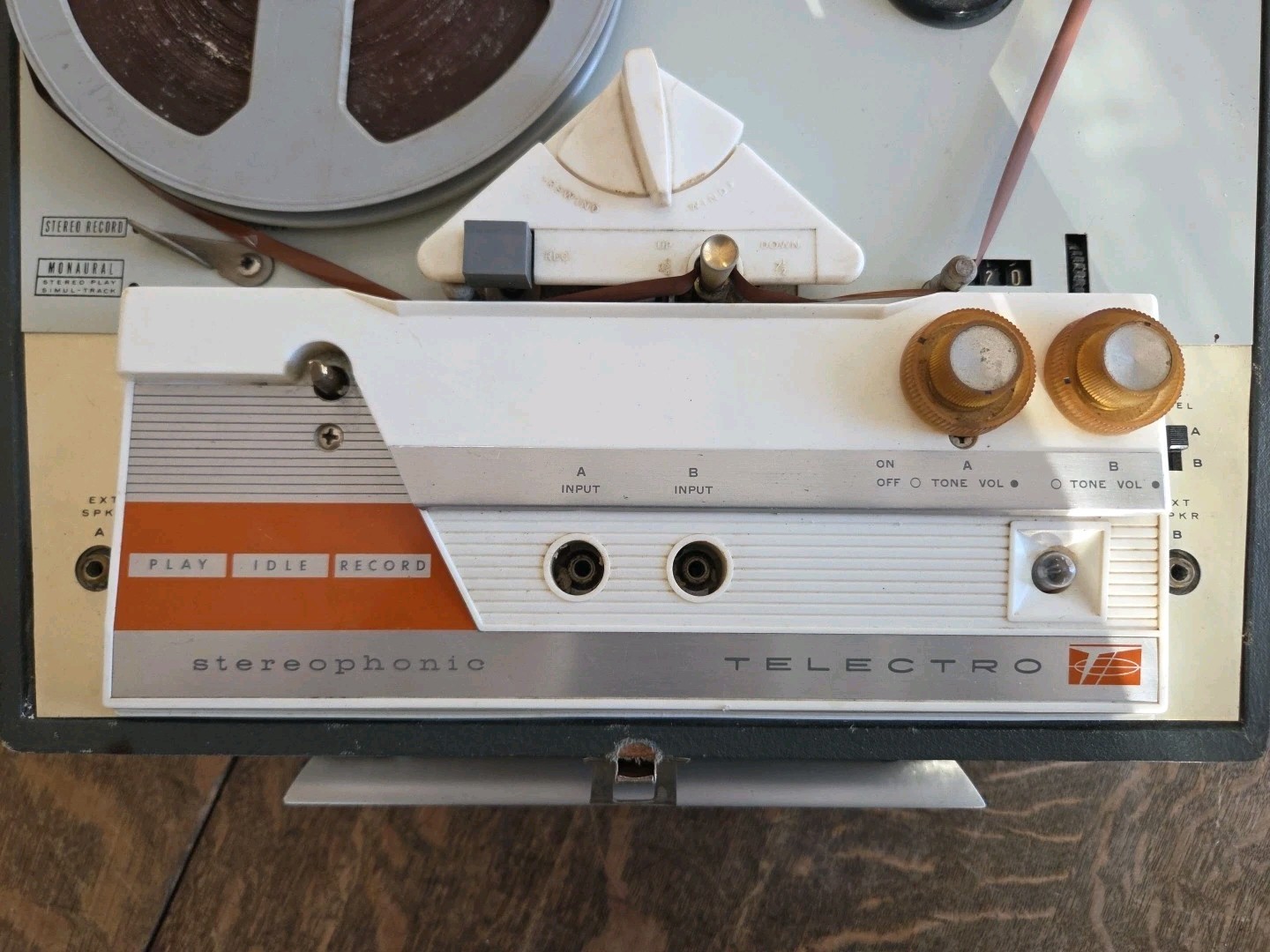 Vintage MCM Emerson Telectro Model SS132 Stereophonic Tape Recorder For Parts