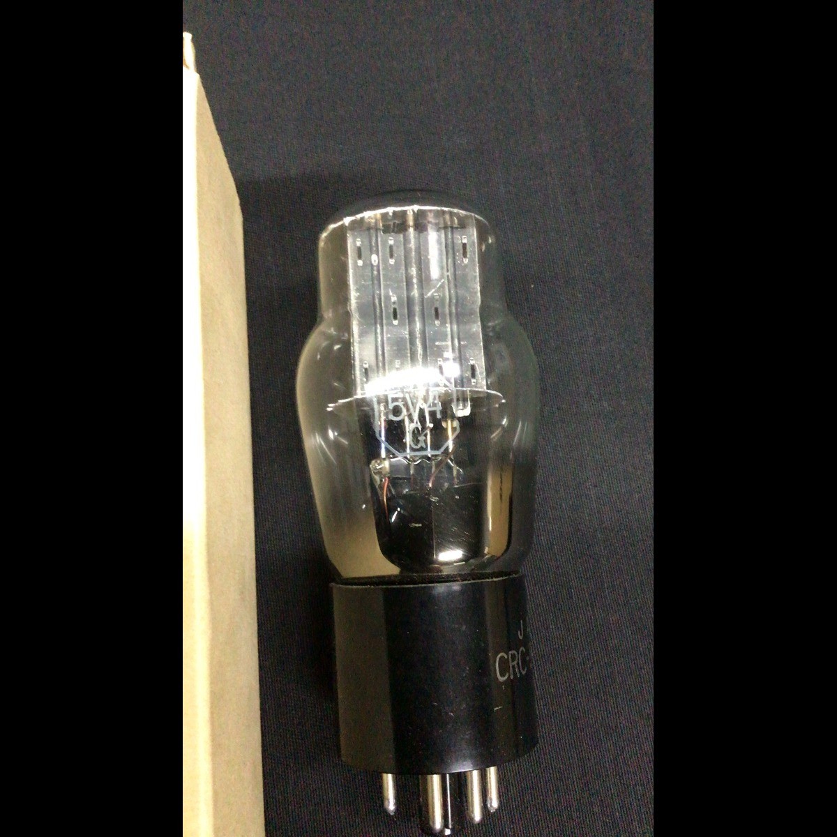 NOS NIB RCA JAN CRC 5V4G Rectifier Vacuum Tube Black Plate TESTED C.9904