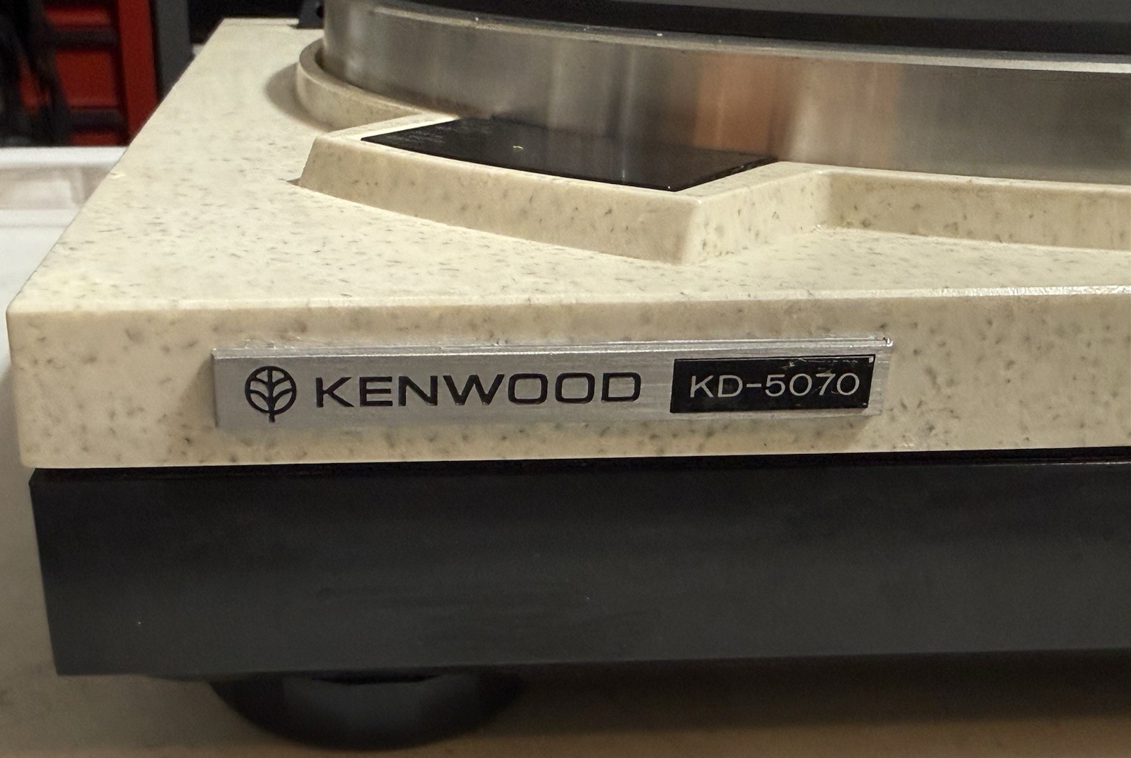 KENWOOD KD-5070 Turntable ’78 Classic Granite Base Complete / READ DESCRIPTION