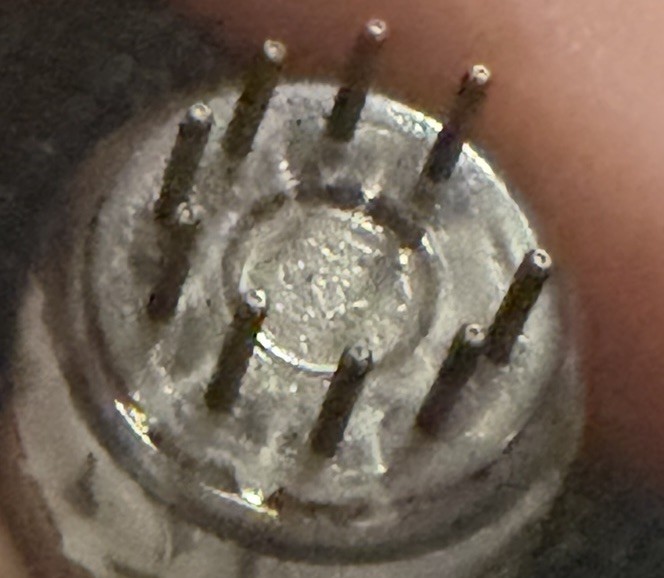 12BH7 GE Halo Getter Long Pewter Plates Tube Balanced Triodes Tests NOS NIB Rare