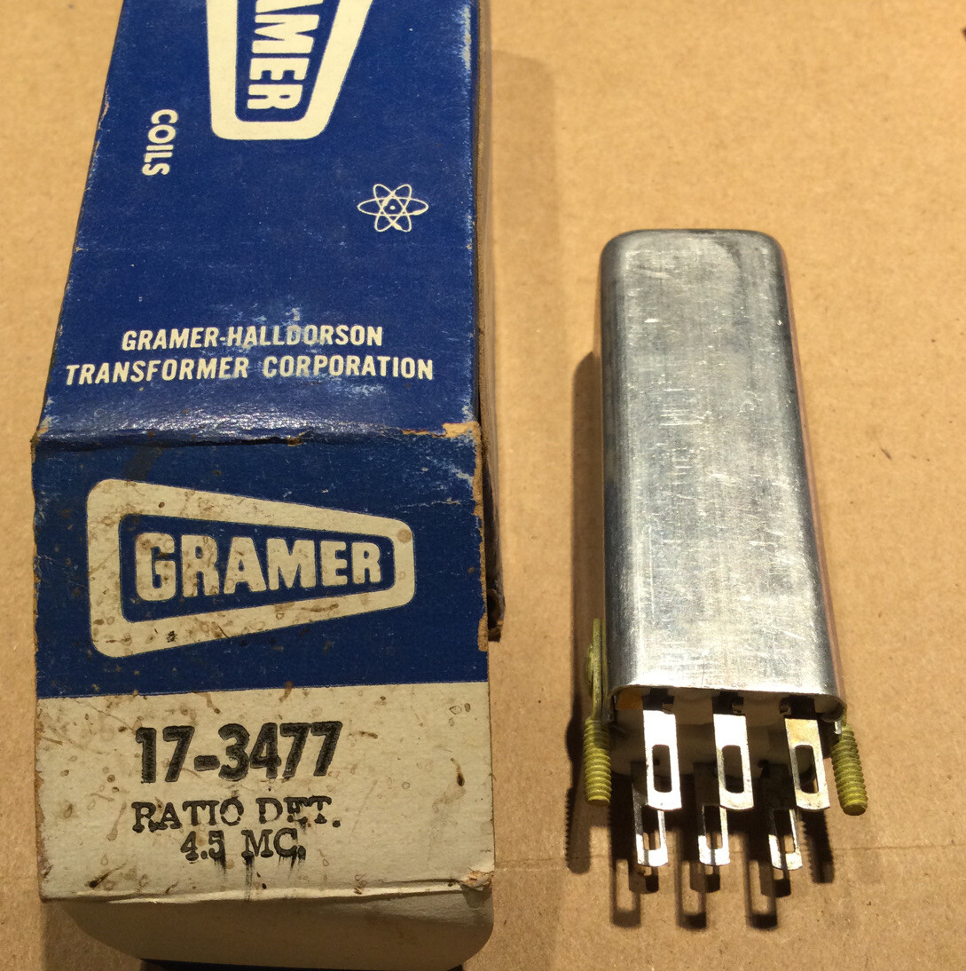 Gramer Halldorson Meissner 17-3477 4.4 Mc Ratio Detector RCA 102050 Miller 1468