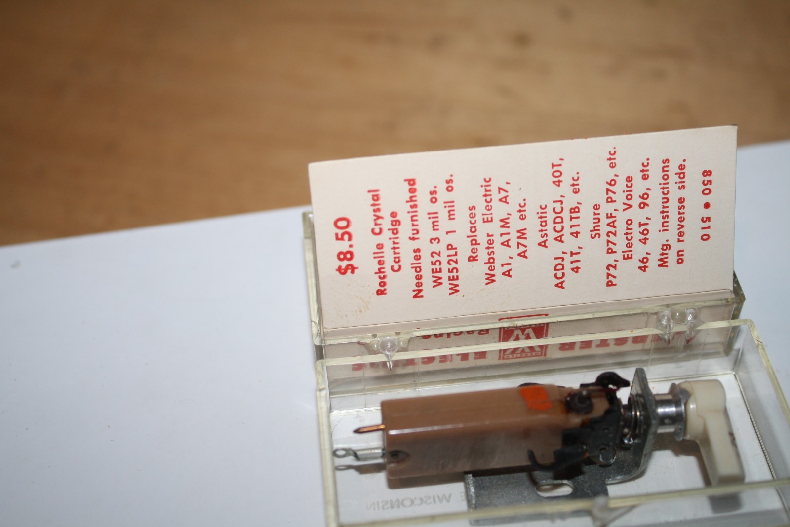 ROCHELLE CRYSTAL RECORD PLAYER CARTRIDGE WEBSTER A103 WE57. see pic’s! AX?
