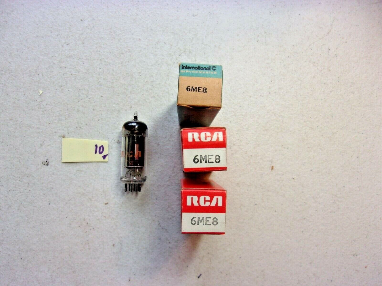 LOT OF 3 NEW IN BOX RCA INTERNATIONAL ELECTRON TUBE 6ME8 (332)