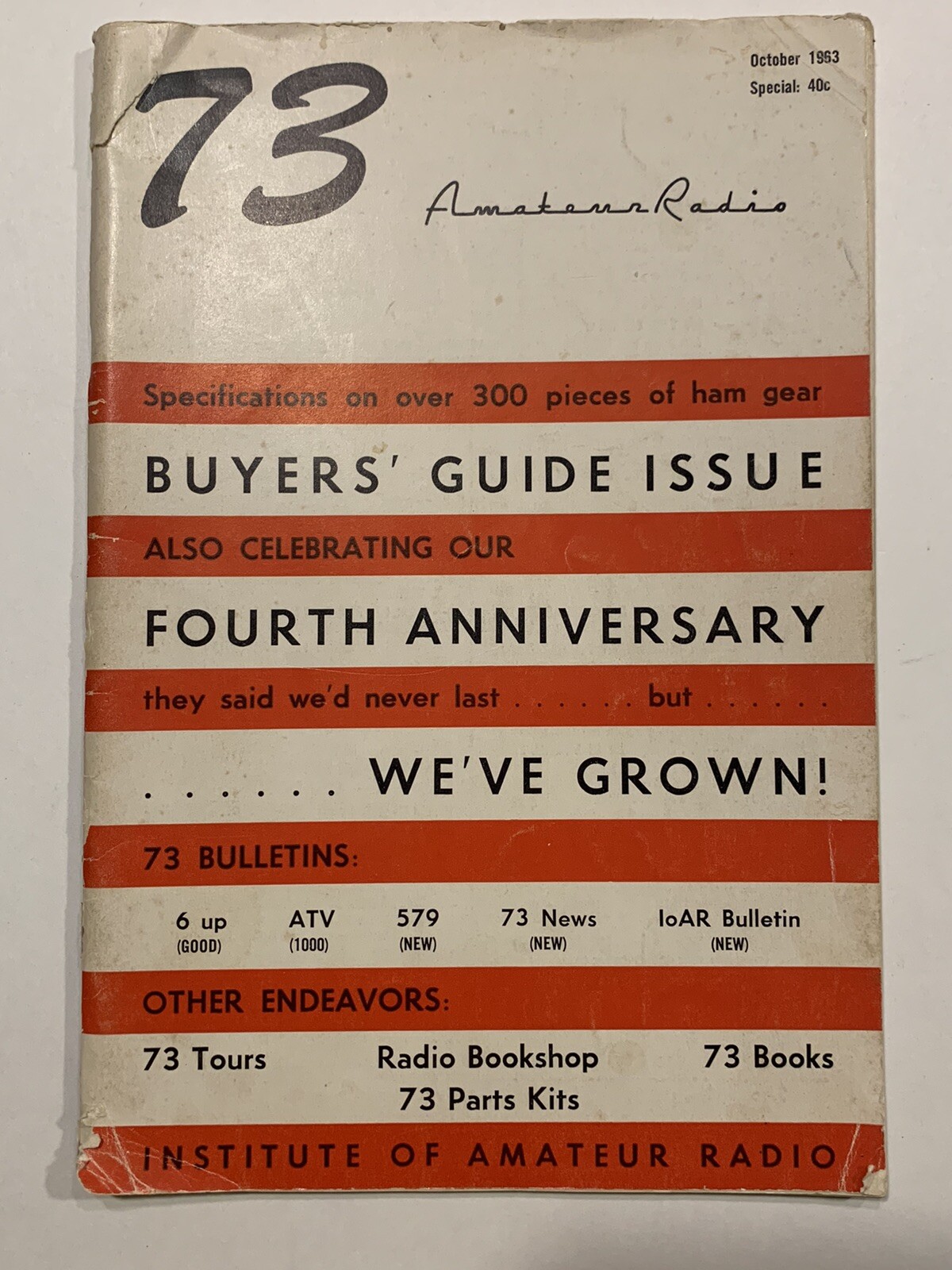1963 – 73 AMATEUR RADIO Buyer’s Guide Issue – HAM Gear – Institute of Amateur