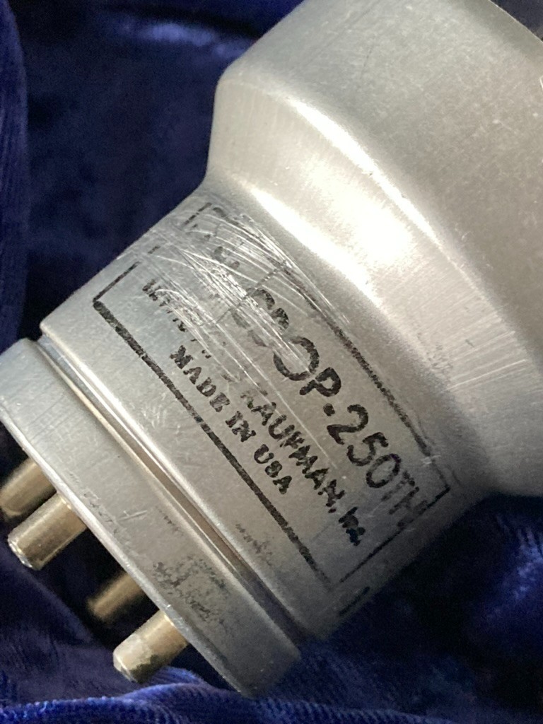 250TH HI MU Power Triode LOW hours, INTACT Filament for BC-610-E JAN Contract
