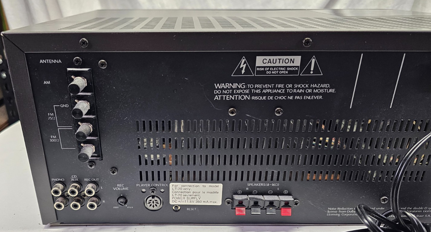Vintage -Mitsubishi 7 Cassette Changer, Receiver, System #DA-L70-Japan -WORKS