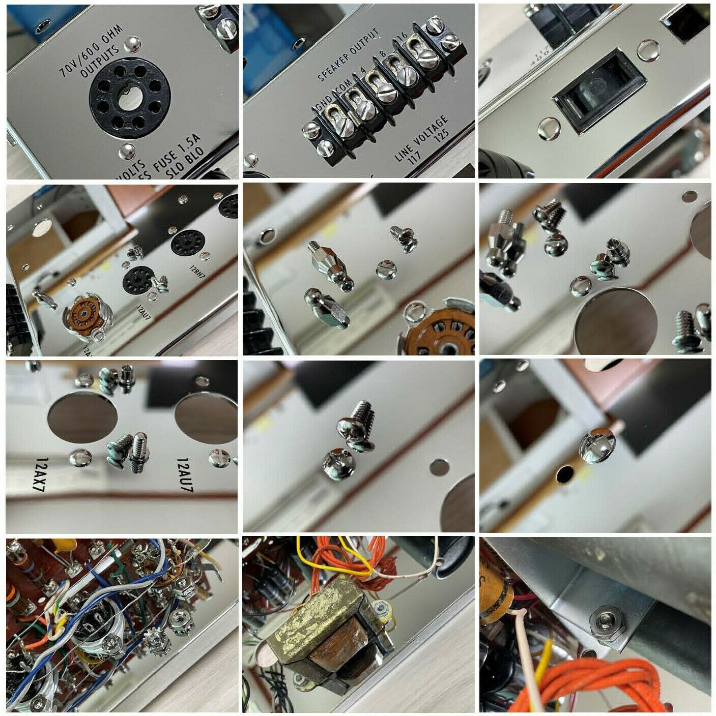 McINTOSH MC240 240 AMPLIFIER SUPER MIRROR POLISHED & CHROME PLATED CHASSIS – DIY