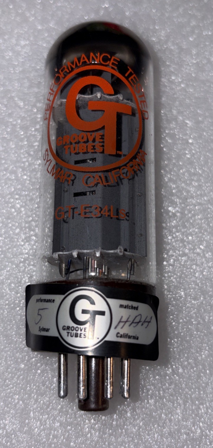 Groove Tubes EL34 6CA7 GT-E34LS Power Vacuum Tube Amplitrex Tested NOS 99%