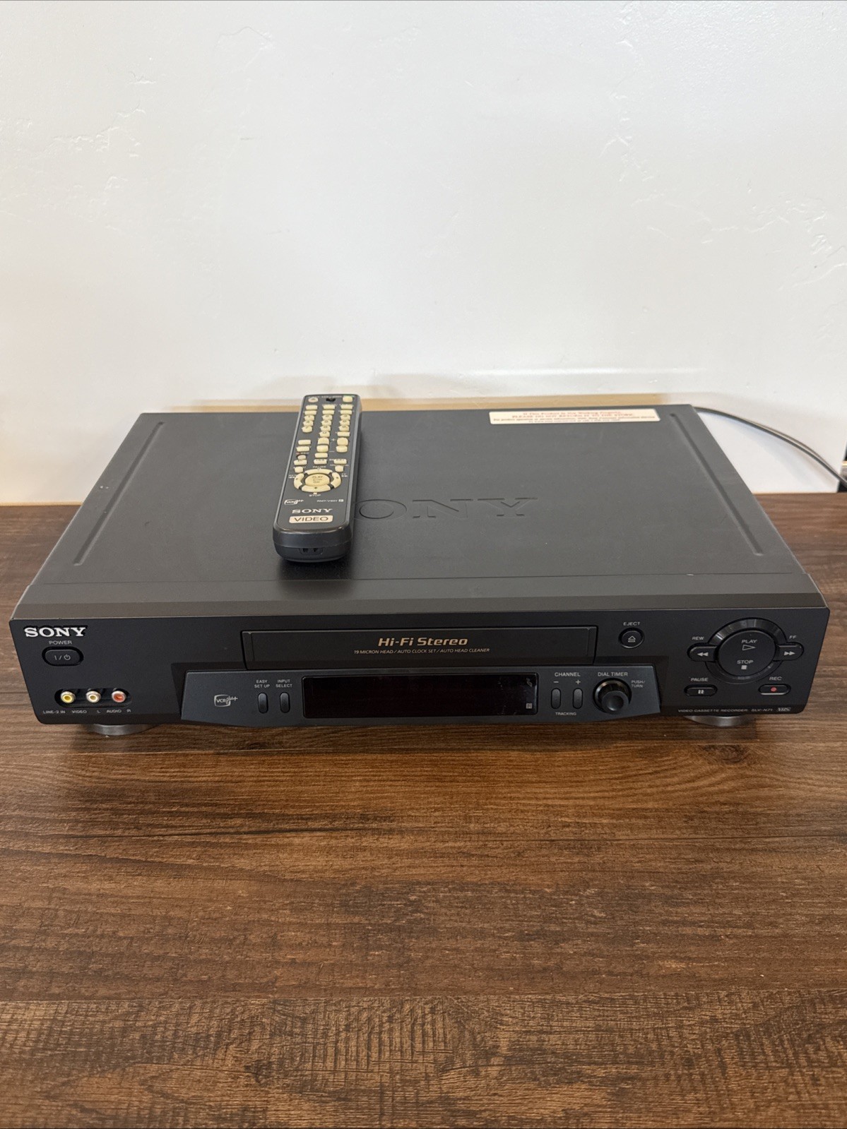 Sony VCR VHS SLV N71 Genuine Remote EXCELLENT Tested & Working