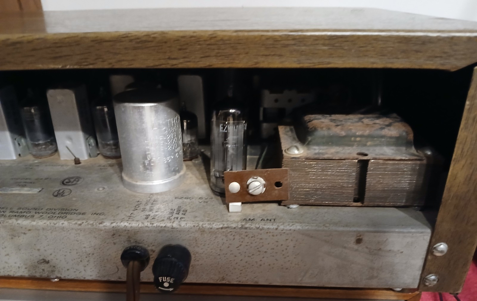 Vintage Bell 2421 AM FM Tube Tuner – AS IS – FM WORKING – SEE VIDEO & READ