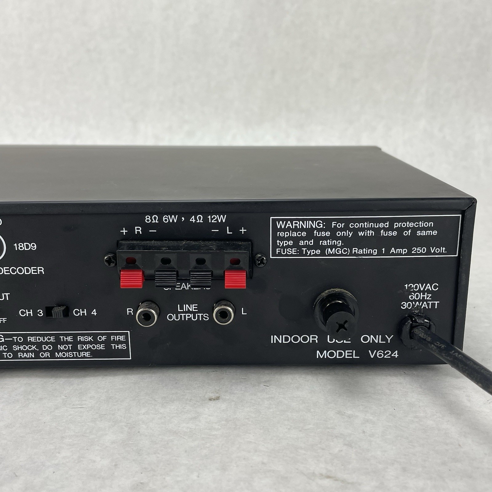 FRED F.R.E.D III Recoton DBX Amplified Entertainment MTS Decoder Stereo Amp V624