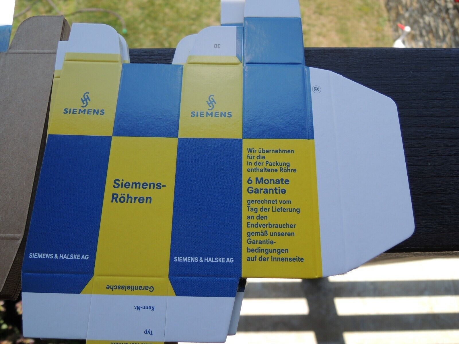 SIEMENS &HALSKE AG TUBE-BOX CARTON BOX for Radio Tubes 12AU7-12ax7/ecc803S,E83CC