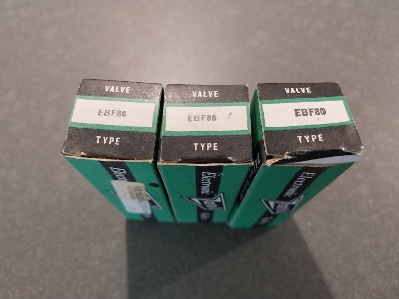 Rare LOT of 3 Zaerix EBF80 NOS nes in original boxes (item 74).
