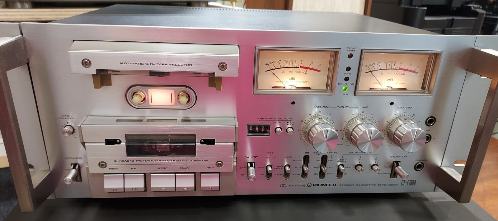 Pioneer CT-F1000 W/ Spec Handles Multi -Volt Professionally Serviced Restored