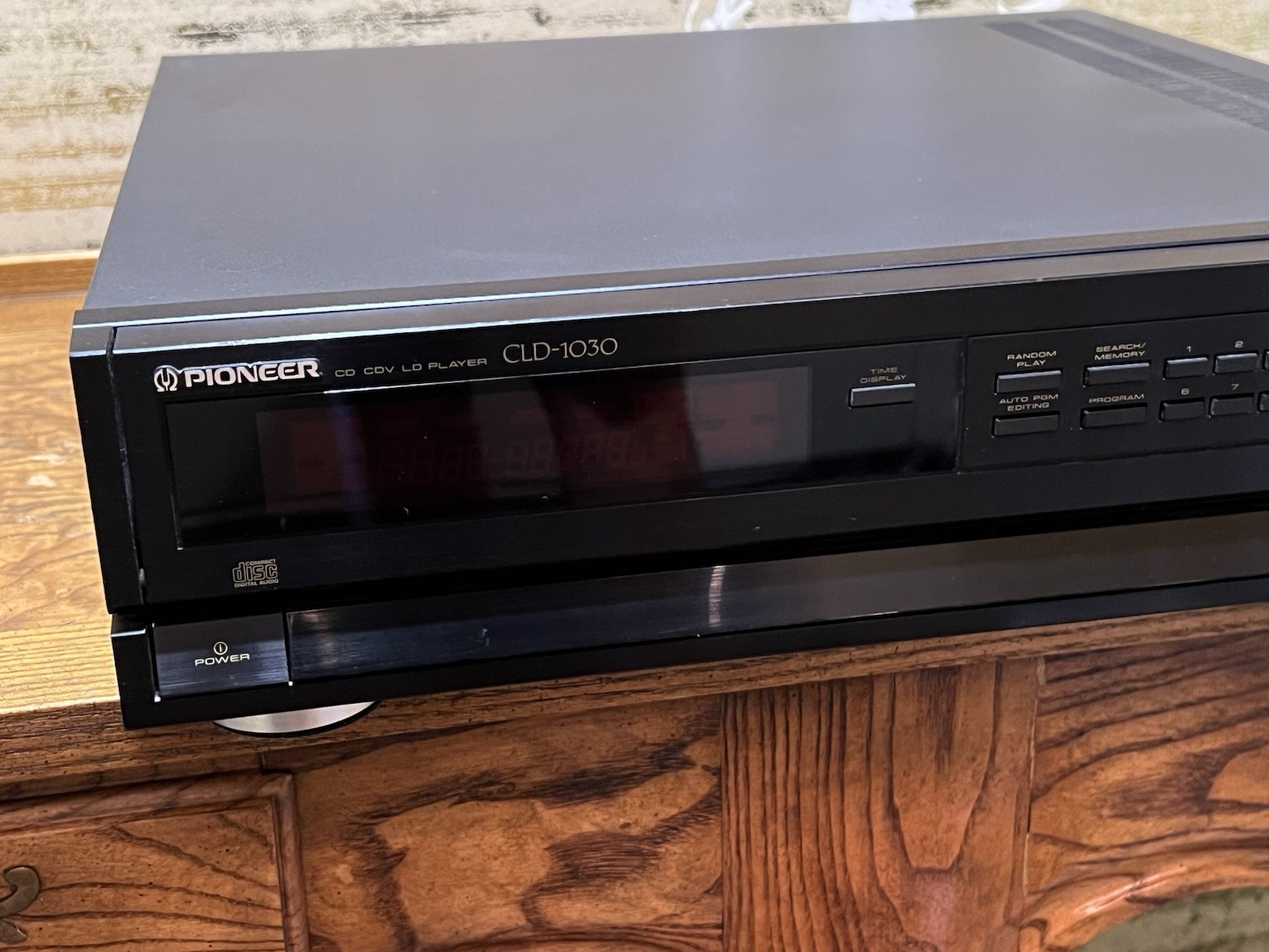 Pioneer CLD-1030 Vintage LaserDisc CD CDV Player Tested Super Clean No Remote