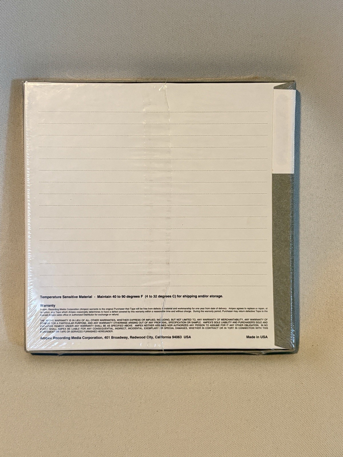 Ampex 737 Precision Magnetic Tape – Sealed NOS Professional Recording Media