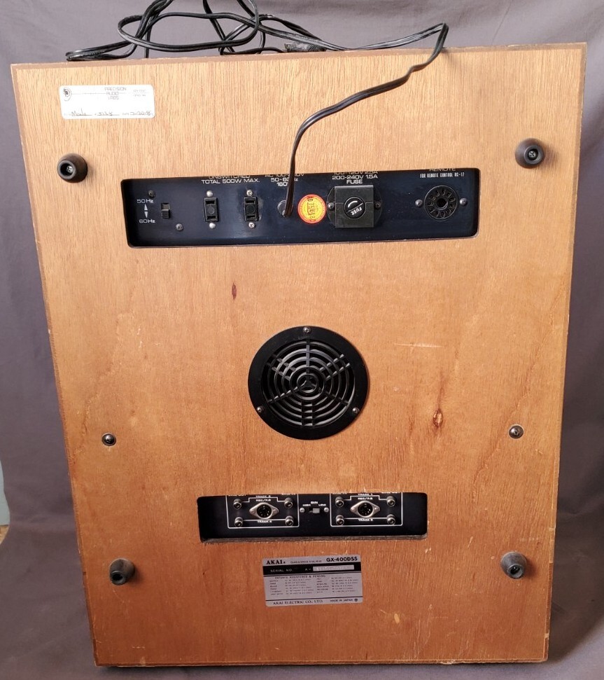 AKAI GX-400DSS Reel-to-Reel Stereo Tape Deck W/RC-17 Remote Control, EUC, TESTED