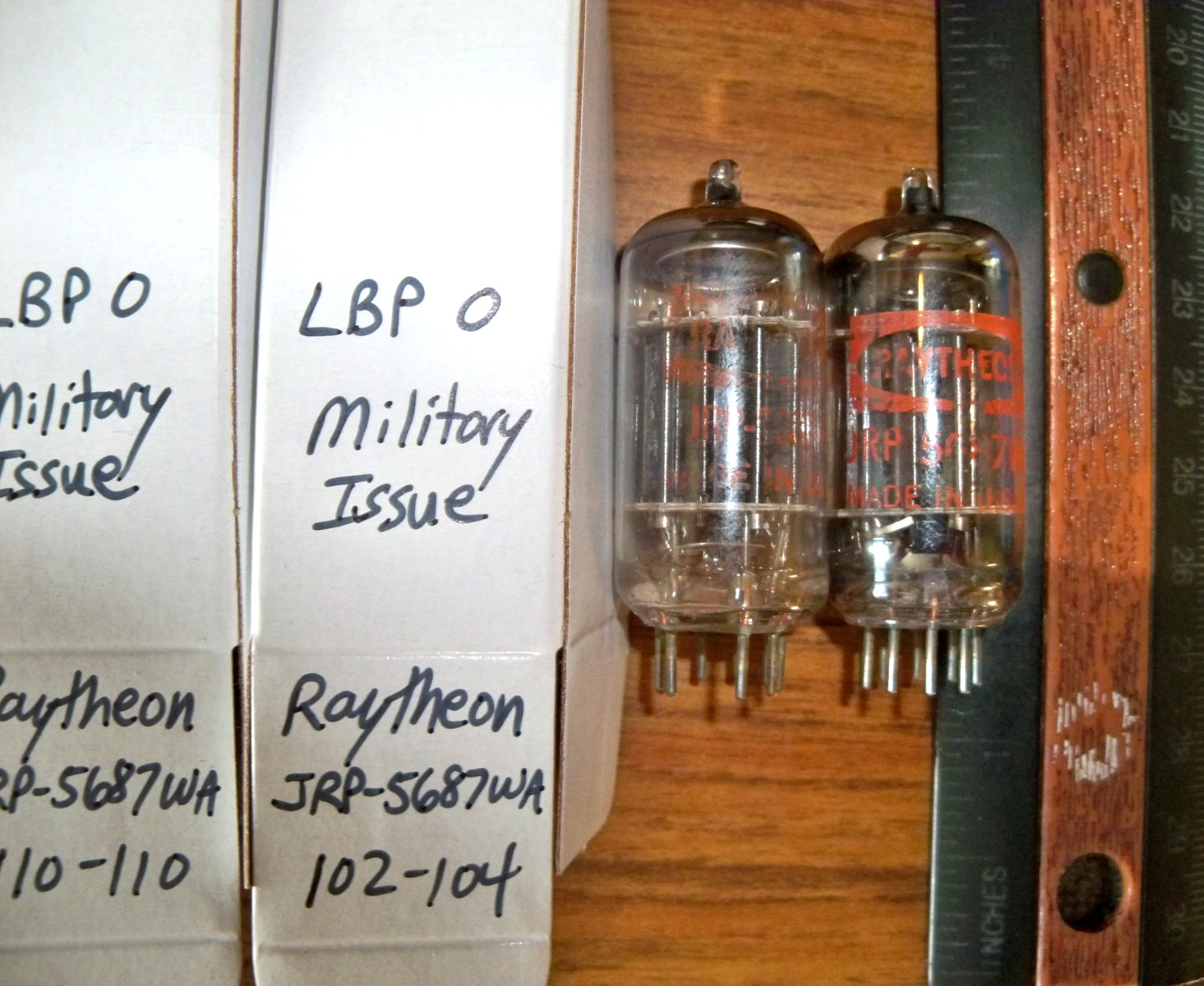 2 Strong Matched Raytheon JRP-5687WA Tubes – 110/110 & 102/104