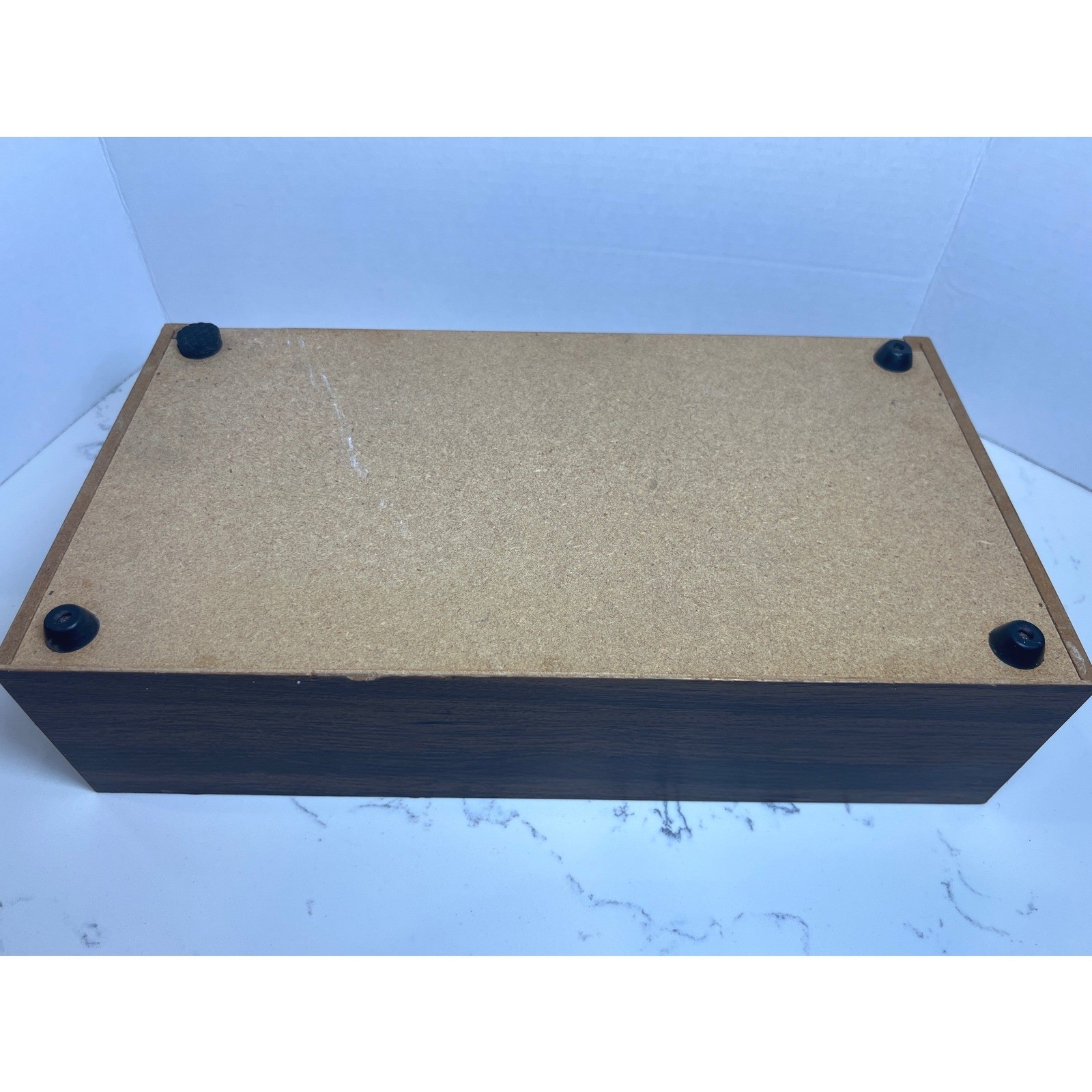 Vintage Wood Grain 3 Drawer Cassette Tape Storage Cabinet Organizer Case 30 slot